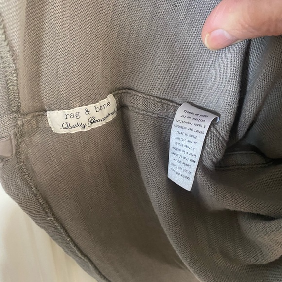 Rag & Bone Mens Classic Fit Short Sleeve T-Shirt Grey Size Large - Picture 6 of 8